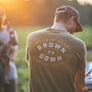 Brown It's Down Tee