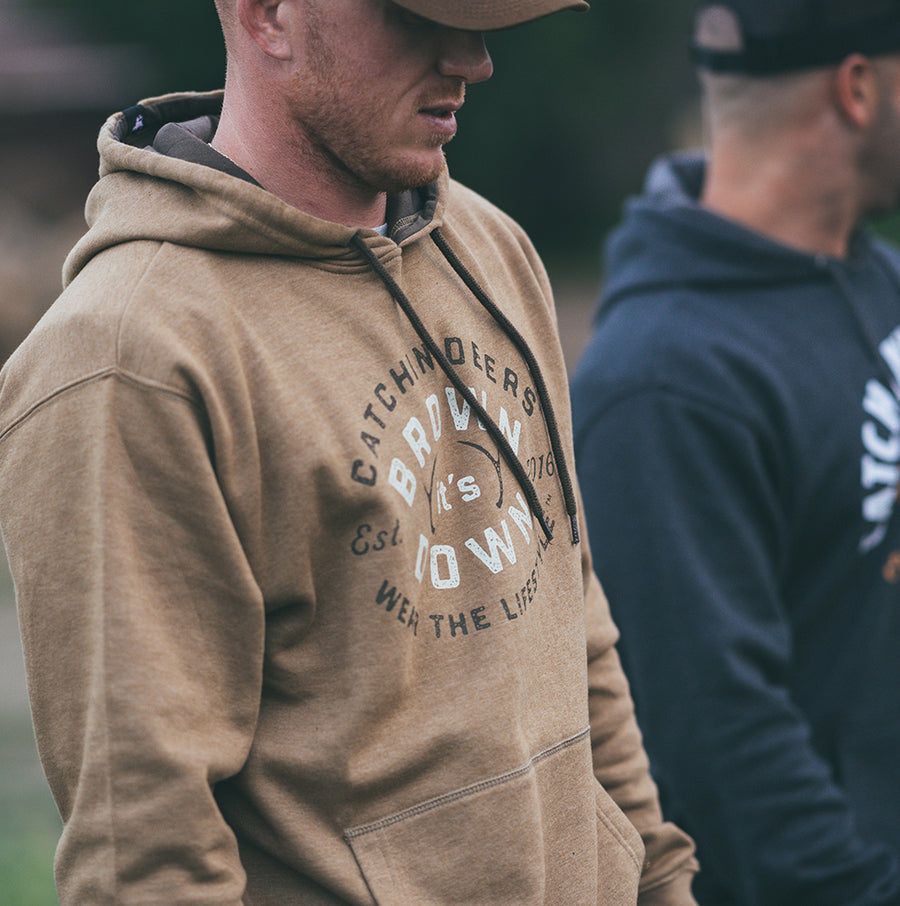 Brown It's Down Hoodie